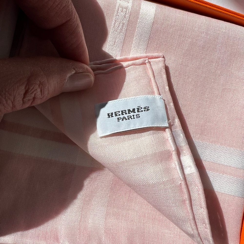 Paris Pink Silk Scarf - Soft Pink